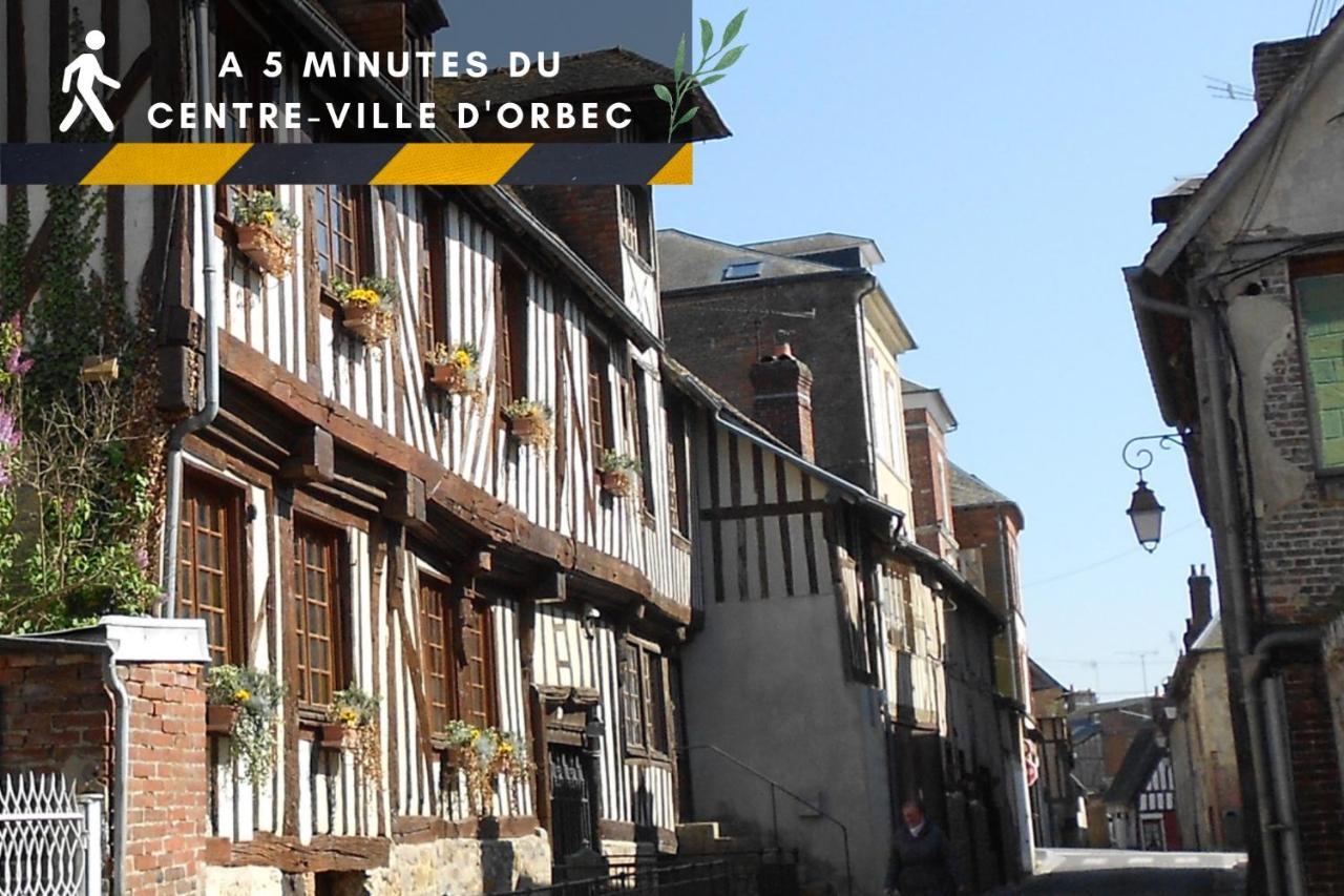 Suite Indus - Jardin, Netflix Et Parking - Le Manoir Aux Pommes Orbec Dış mekan fotoğraf
